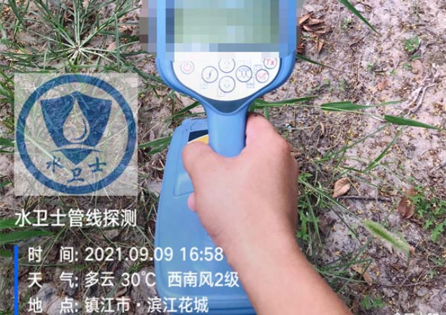 徐州金属管道探测案例-镇江滨江花城小区